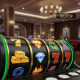 Modern online slot machine interface displaying spinning reels with winning symbols and a digital timer in the corner, symbolizing effective time management for responsible slot gaming.